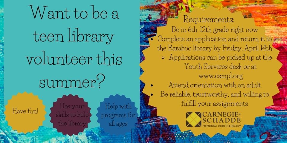 2023 Teen Volunteer Flyer
