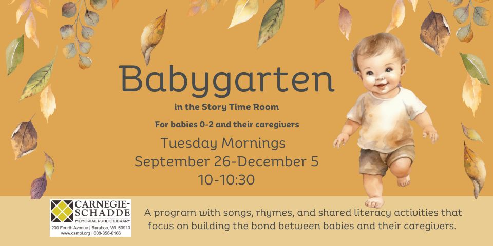 Babygarten Fall Babygarten Sept. 26-Dec.5