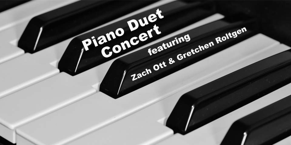 slide advertising Piano Duet Concert 10-21-21