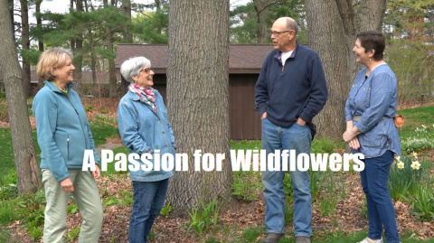 image of Baraboo Buds members with title "A Passion for Wildflowers"